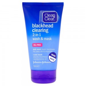 CLEAN & CLEAR ® Blackhead Clearing 2 - in - 1 wash & mask 150 mL